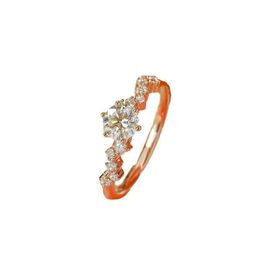 thumbnail for Star Wish Full Diamond Ring Women&#039s Ins Niche Design Light Luxury Exquisite All-Match Finger Ring Super Flash Zircon Ring Gift