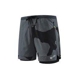 thumbnail for Shorts de camuflagem da marca em estoque com bolsos internos para homens, shorts de basquete esportivos soltos versáteis de verão na moda