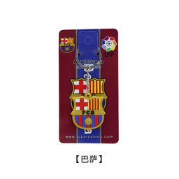 thumbnail for Football club badge keychain Milan gift book bag pendant Manchester City Real Madrid Chelsea car keychain