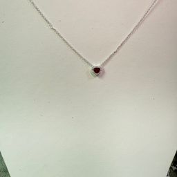 thumbnail for Panjia White Copper Silver Plated Sublime Heart Necklace Bracelet Ring Ear Stud Earrings Shining suit Cross-border Trade Hot Sale