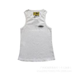 thumbnail for CZ Alcatraz Heavy Duty American Embroidered Threaded Knitted Vest Men's Slim-fit Sports Fitness Top Trendy