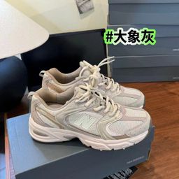thumbnail for Putian Big Factory Nb530 Series Silver Unisex Couple Style Casual Retro Dad Sneakers Shock-Absorbing Low-Top Sports Shoes