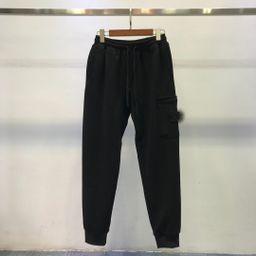 thumbnail for Cross-border tide brand stone stone new European and American solid color casual pants compass badge toe pants men&#039s and women&#039s loose