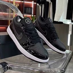 thumbnail for Tênis de basquete masculino e feminino aj original puro de cano baixo, tênis para casais, estilo casual esportivo, tamanho extra grande leve