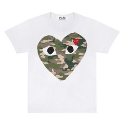 thumbnail for 25SS foreign trade Chuanjiu tide brand love unisex embroidery round neck simple loose short sleeve T-shirt top PLA