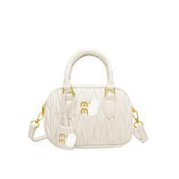 thumbnail for 2025 nova bolsa feminina bolsa de ombro bolsa de boliche plissada elegante na moda bolsa crossbody de alta qualidade