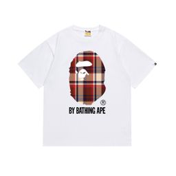 thumbnail for Cross-Border Spot Bape Long-Term Stable Supply Men's and Women's Casual Sports Pure Cotton Short-Sleeved Comfortable and Fashionable T-Shirts