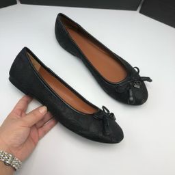 thumbnail for 2025 Spring and Autumn Classic C-Shaped Flat Shoes Shallow Mouth Women's Round Toe Bow Small Fragrance Style Easiest for Match Slip-On Shoes