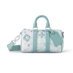 thumbnail for New Keepall25 Pillow Bag Embossed Shoulder Bag Roller Bag Cylinder Bag Fashion Crossbody Bag Unisex