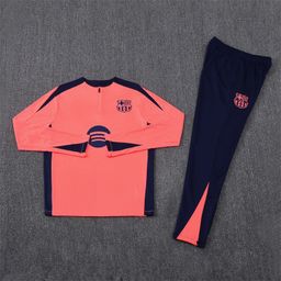 thumbnail for Barcelona jersey, football training uniform, adult boys' suit, autumn and winter Barcelona appearance, long sleeves, custom printed number