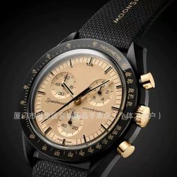 thumbnail for New Cross-Border Men's Fashion Hot Model Moon Mercury Joint Model Planet Space Casual Chronograph Six-Pin Quartz Watch