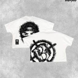thumbnail for Amazon Aliexpress Amazon Supply Amazon Punk Rock Retro Oversized T-Shirt Hip-Hop Harajuku Small