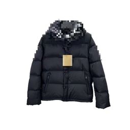 thumbnail for Factory direct sales cross-border (8) European station trendy brand autumn and winter classic detachable sleeve plaid hooded cotton clothes