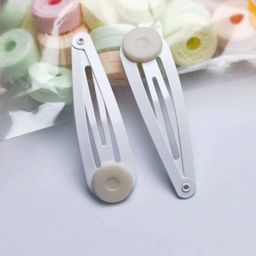 thumbnail for 5CM color water drop clip environmental protection testing can pass the European standard baking paint children's hairpin, BB clip supply cross-border foreign trade