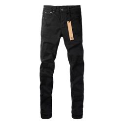 thumbnail for Foreign trade spot, Amazon black gray, paint tears, wild European and American version, maple leaf icon, personality new jeans for men