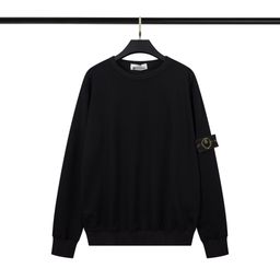 thumbnail for Cross-Border Stone 24Ss Stone Compass Badge Basic Pullover Functional Casual Men&#039s and Women&#039s Round Neck Sweatshirt Island