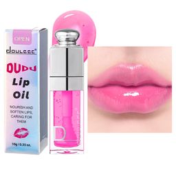 thumbnail for Cross-border supply transparent three-dimensional glass lip long-lasting non-stick cup transparent lip honey light lip pattern lip essence oil wholesale