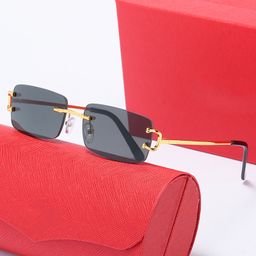 thumbnail for Kajia's New European and American Personalized Rimless Sunglasses for Women Cross-Border Street Photography Trendy Sunglasses for Men Foreign Trade Glasses Manufacturer Wholesale