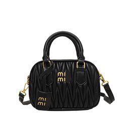 thumbnail for 2025 nova bolsa feminina bolsa de ombro bolsa de boliche plissada elegante na moda bolsa crossbody de alta qualidade