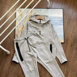 thumbnail for Sports and leisure suit Spring and Autumn new hooded jacket laminated trousers athleisure suit