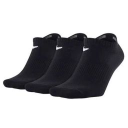 thumbnail for 经典黑白苏万耐剋斯特袜子纯色中高筒毛巾底跑步训练袜子男女吸汗