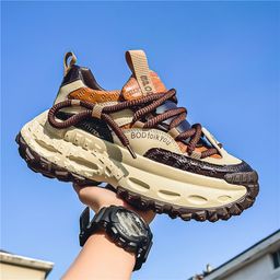 thumbnail for European Men's Shoes 2025 Spring and Summer New Thick-Soled Height-Increasing Dad Shoes Men's Trendy Casual Sports Shoes