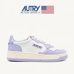 thumbnail for AUTRY ~ Genuine Leather White Shoes Women&#039s Color Matching Casual Board Shoes Men&#039s ins Fashion All-match Trendy Women&#039s Shoes Lace-up Sports Style