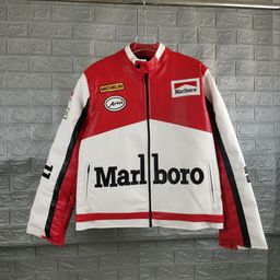 thumbnail for 2024 European and American Foreign Trade Baseball Suit Toronto Raptors Embroidered pu Leather Sleeve Stitching Cotton Jacket Jacket for Men and Women