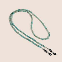 thumbnail for Cross-border Internet celebrity retro Chinese style colored glass glass handmade beaded halterneck anti-slip accessory glasses chain