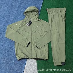 thumbnail for Autumn and winter suits 2025 new quick-drying ice silk pants athleisure jacket zipper hooded sun protection clothing for men and women