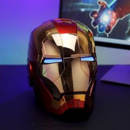 thumbnail for Capacete Iron Man Jarvis 1:1 Colecionável MK5 Capacete Controle de Voz Inteligente Tecnologia Três-em-Um Pode Iluminar e Abrir e Fechar