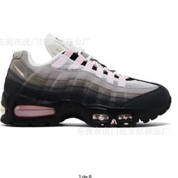 thumbnail for European Station MAX 95 Air Cushion Shoes 3m Reflective Shock Absorption Low-top Running Shoes Pure Black Samurai Heightened Cross-border Foreign Trade Shoes
