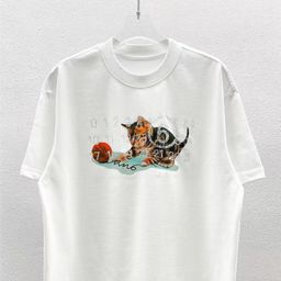 thumbnail for 2024Ss T-Shirt 300g Pure Cotton Double Yarn Loose Large Size Short Sleeves