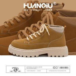 thumbnail for Global wasteland style shoes men's spring versatile breathable casual shoes heightened version wear-resistant sneakers ZHQ-HY653