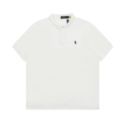 thumbnail for [High Version] Ralph Lauren Classic Foundation Pony Embroidered Lapel POLO Short-sleeved Loose T-shirt
