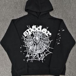 thumbnail for European and American fashion brand overseas version of heavy hoodie trendy couple spider web Sp5der terry sweatshirt spot wholesale
