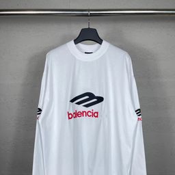 thumbnail for High version Paris 26 autumn new B family M embroidered letter base shirt casual loose long sleeve men's and women's long sleeves