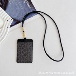 thumbnail for Big Brand Card Bag Insertion Card Work Permit Card Holder Lanyard Neck Dog Teeth Identification Bag Student Identification Card Wallet Suitable for Men and Women