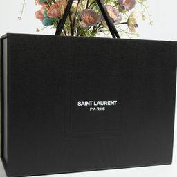 thumbnail for Focused on quality, one-to-one quality European and American luxury brand Yangshulin YS fabric black magnetic foldable box logo printed on the fabric