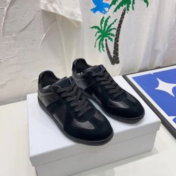 thumbnail for Spot 25 high version cowhide retro German training shoes for men and women small white shoes genuine leather soft leather couple Forrest Gump training board shoes