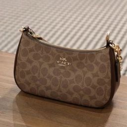 thumbnail for Ole 2024 New Milk Tea Color Classic Fashion Old Flower Armpit Bag Single Shoulder Diagonal Handbag Mahjong Bag for Women