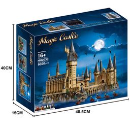 thumbnail for Compatible with Lego Harry Potter Building Block Assembly Model 75954 Hogwarts Gate Castle Hedwig Toy