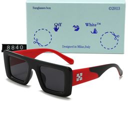 thumbnail for New Personality Men's and Women's Fashion Sunglasses OFF Home Trendy Brand Sunshade Sunglasses European and American Popular Glasses 8840
