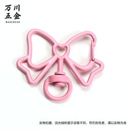 thumbnail for Color Painted Bow Keychain DIY Hardware Accessories Pendant Bag Hook Buckle Factory Wholesale