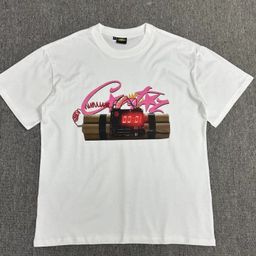 thumbnail for Foreign Trade Wholesale Alcatraz Basic Series Short-Sleeved Phantom Letter Logo Printed T-Shirt Summer Couple Wear