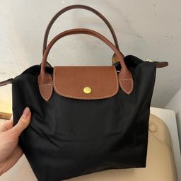 thumbnail for Cross-border exclusive France Longxiang bag, classic color-block folding bag, waterproof hand-held dumpling bag, Longchamp tote bag