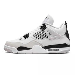 thumbnail for AJ4 White Cement University Blue Paris Air Cushion Basketball Shoes Joe 4 Anti-slip Wear-Resistant Wear-resistant Men's and Women's Casual Sports Running Shoes