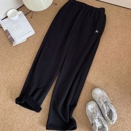 thumbnail for 高版本现货ALOGANT秋冬纯色高腰运动舒适直筒休闲裤男女同款潮