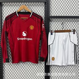 thumbnail for 长袖儿童足球服套装球迷泰版训练队服足球衫球衣jerseykidset速干