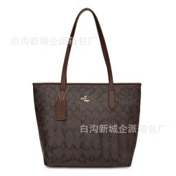 thumbnail for Cross-Border Bags, Women&#039;s Bags, Popular New Styles, Simple Fashion, Retro Large-Capacity Letter Printed Shoulder Bags, Tote Bags